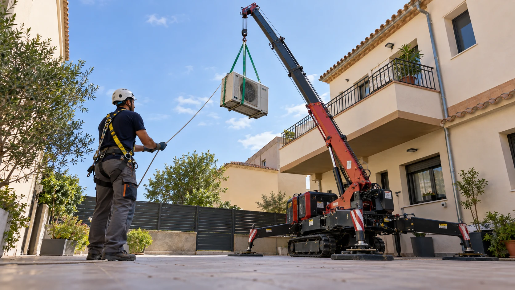 Movimiento de cargas y apoyo al izado en Vilafranca del Penedès · imagen de contenido