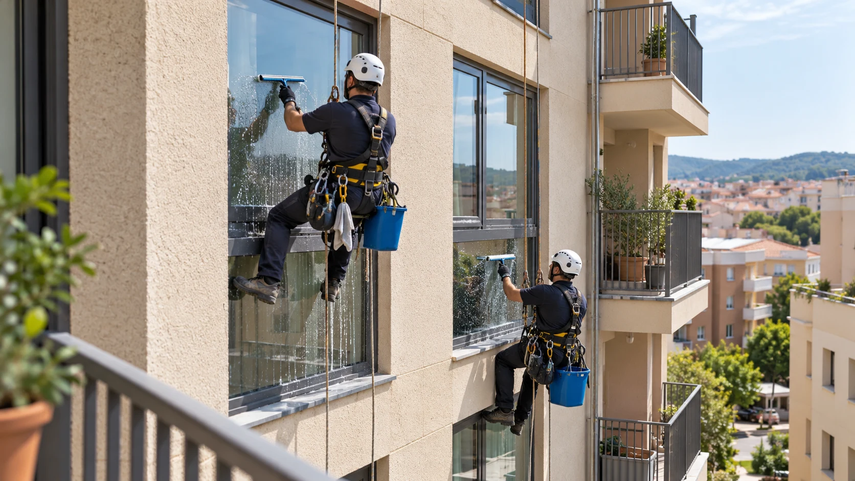 Limpieza en altura en Vilafranca del Penedès