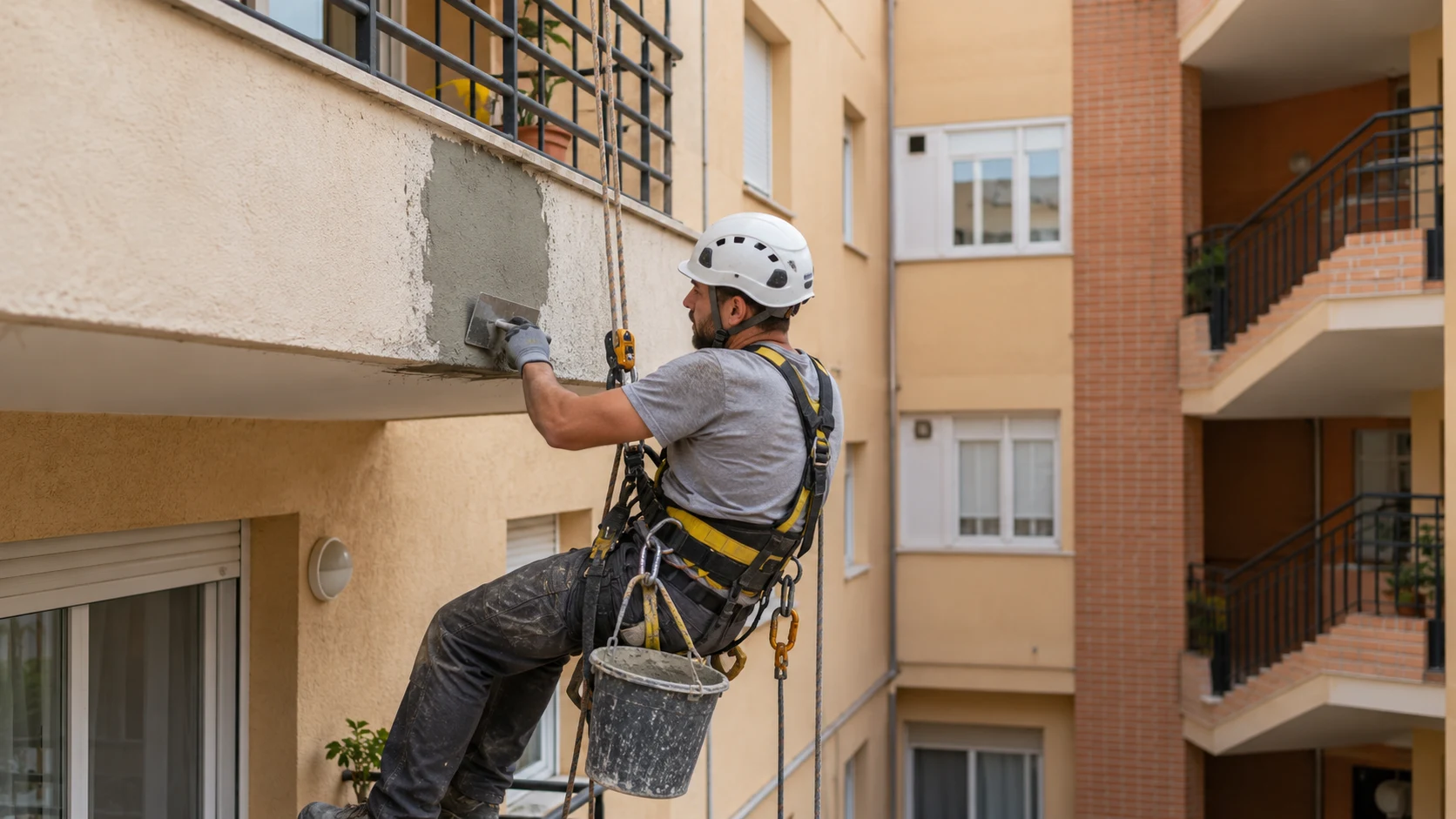 Reparación de frente de balcón